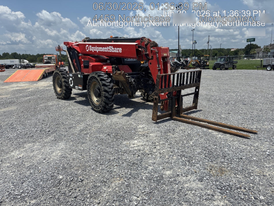 2019 Manitou MTA10055 Canopy, 120 HP, Solid Tires, Work Lights, Lift Hook, Auxiliary Hydraulics 66" Carriage and 60" Forks