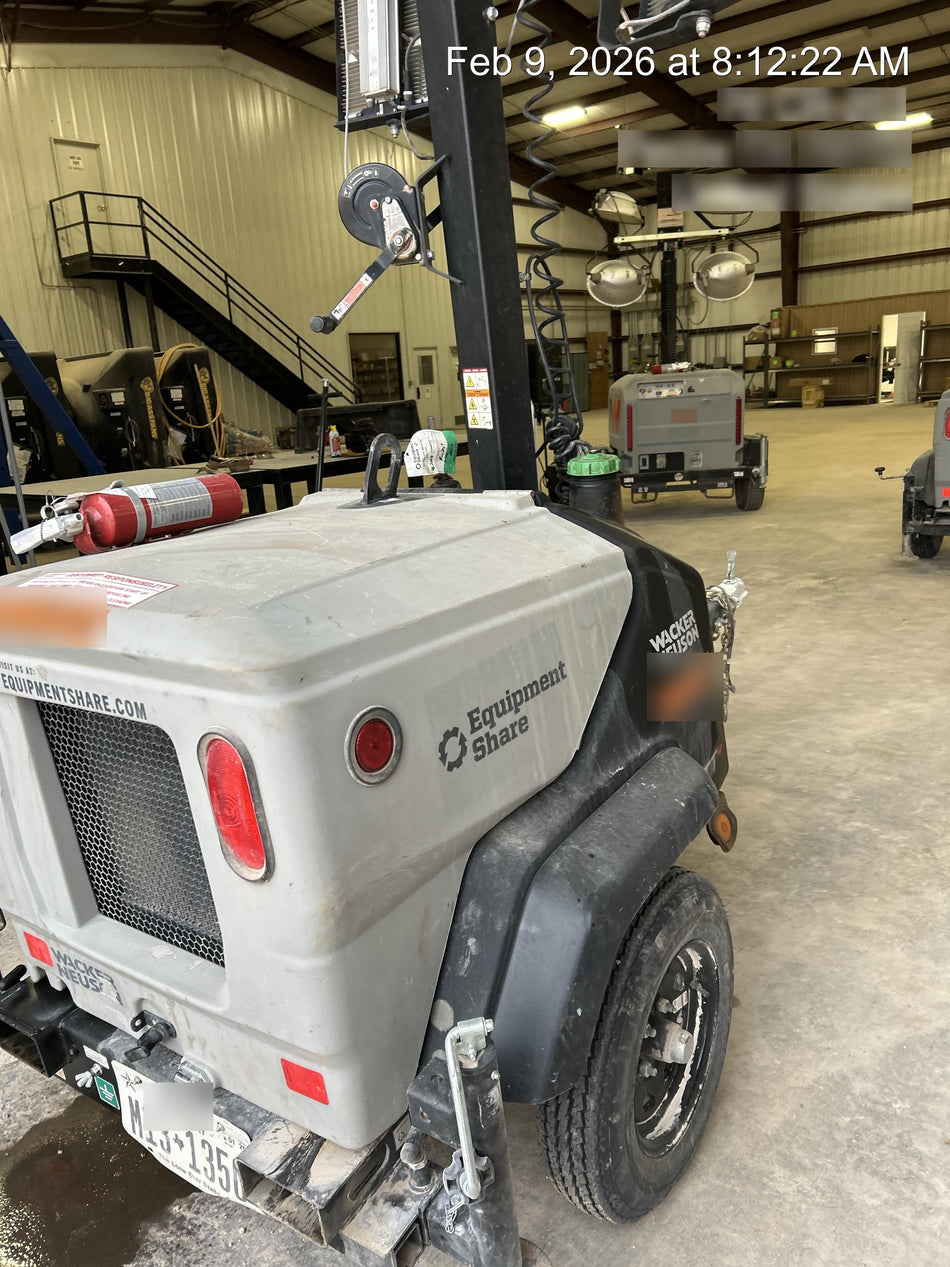 2024 Wacker Neuson LTT4 Diesel, Kohler KDW702, Deep Sea Controller, Auto Start, LED 320W, Bypass Outlet, T3