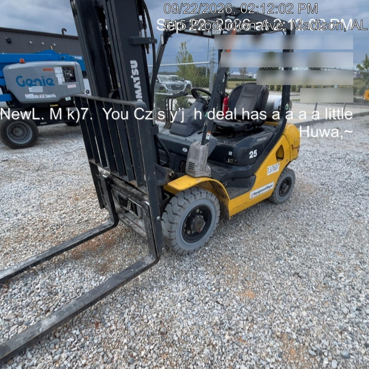 2021 KOMATSU FG25T-16 LP