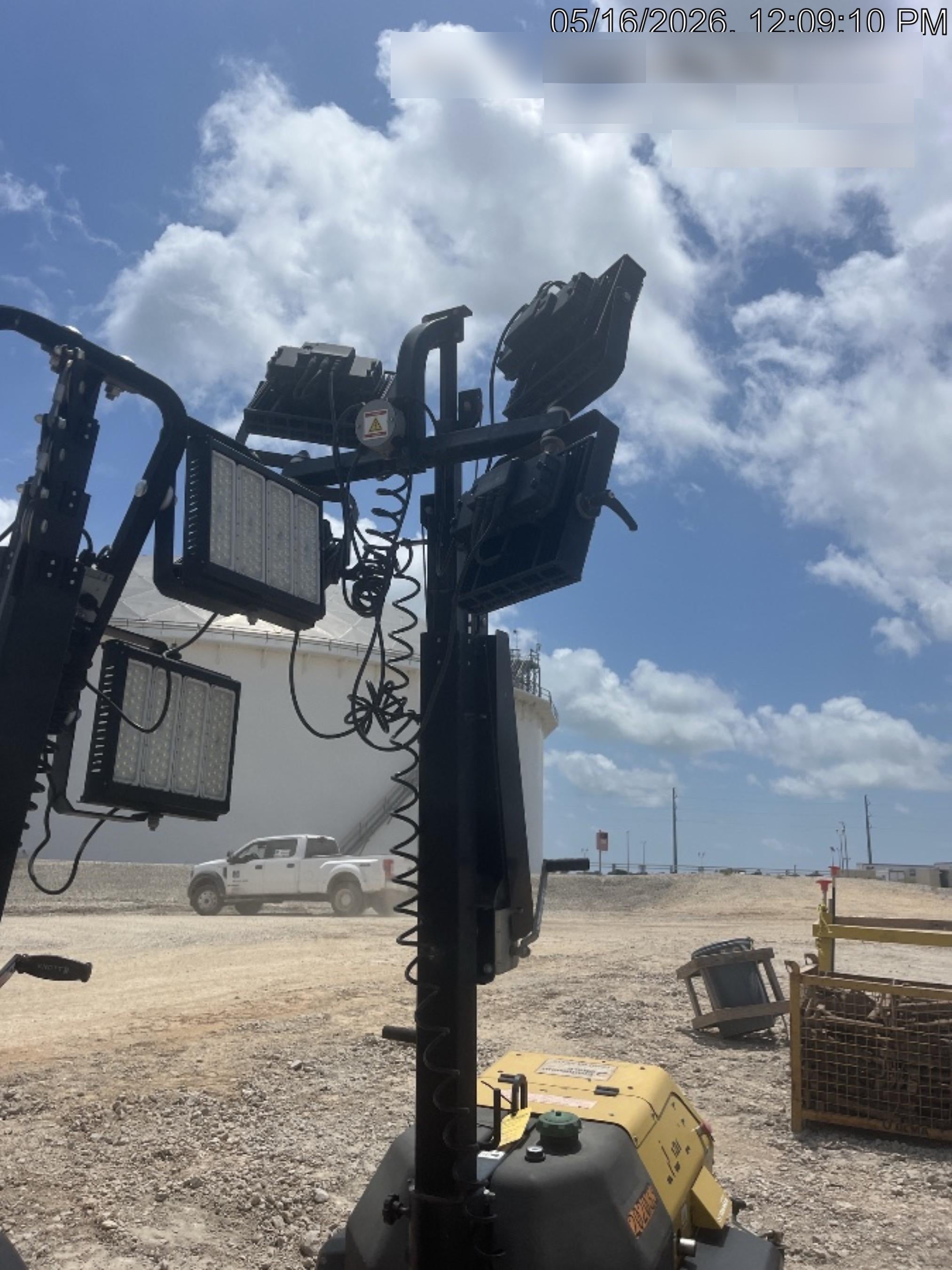 2022 Allmand NLV3GR (4) LED Light Fixture 350W, 23' Vertical Mast, 3kW Prime, Towable, Deep Sea L401, Leveling Jacks, Yanmar T4F 5.8hp
