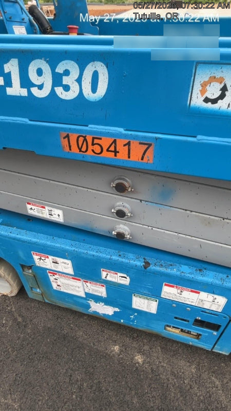 2020 Genie GS-1930 Standard Machine, 800W Inverter