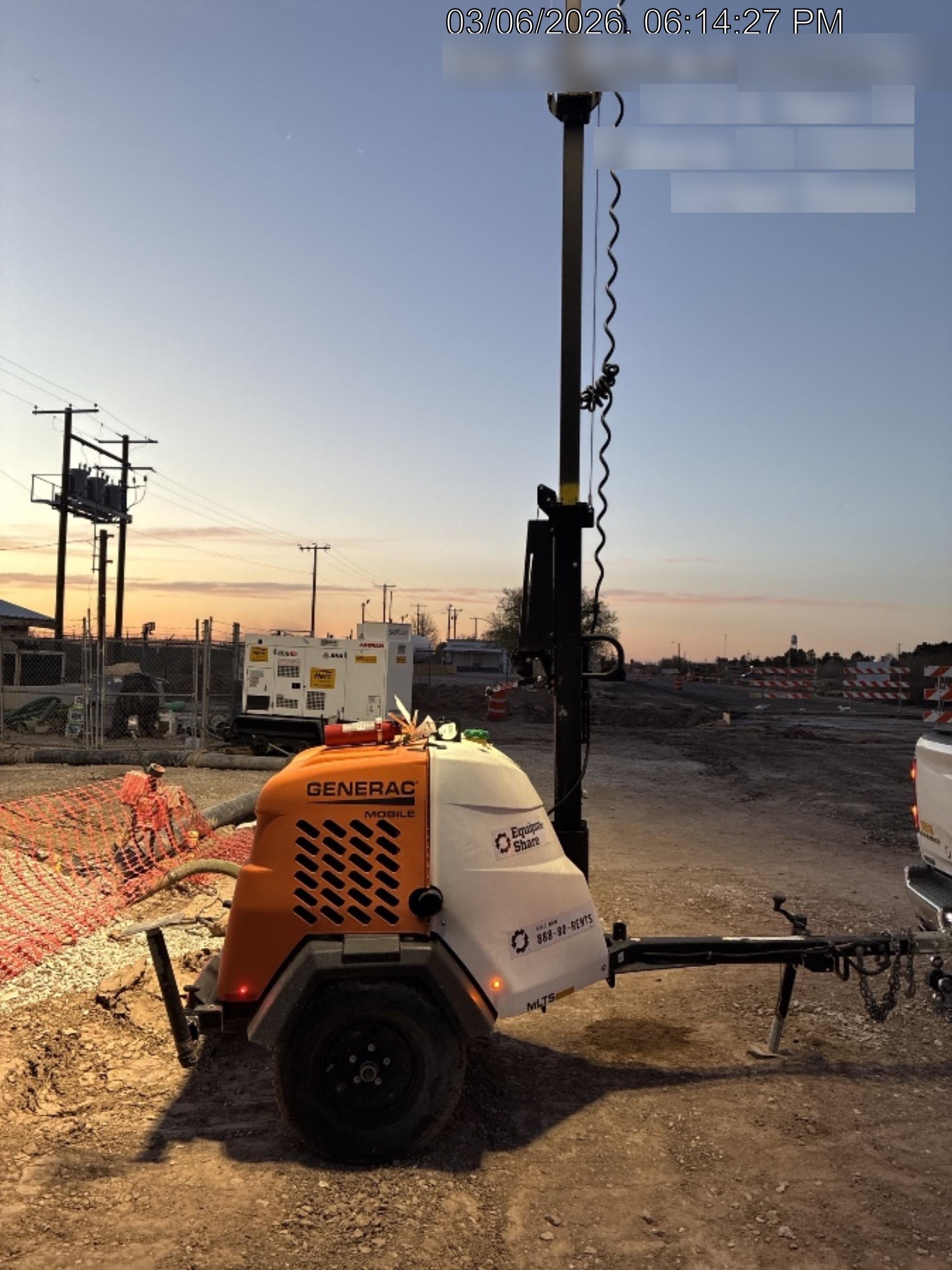2024 Generac MLT2 Diesel, Flex Switch 120V Input, Powerzone Controller, 
(4) 320W LED Lights, 4kW Generator, 39.9 Gal Fuel Tank, 2" Ball, T3