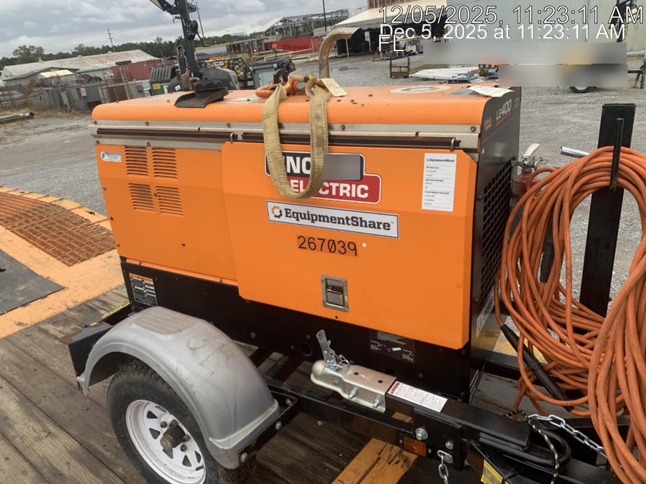 2022 Lincoln Electric LE400 Kubota V1505, Trlr, Cable Rack, Light Kit, ES Decals, T3