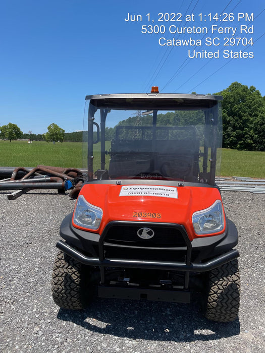 2022 Kubota RTV-X1140W-H Plastic Canopy, Windshield Acrylic Clear, LED Strobe Light, Wire Harness Kit, Back up Alarm