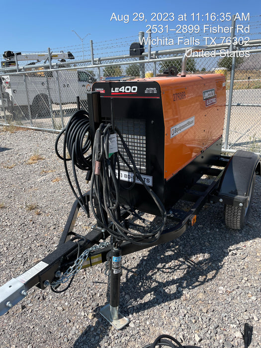 2022 Lincoln Electric LE400 Kubota V1505, Trlr, Cable Rack, Light Kit, ES Decals, T3