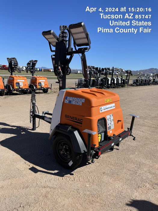 2024 Generac MLT2 Diesel, Flex Switch 120V Input, Powerzone Controller, 
(4) 320W LED Lights, 4kW Generator, 39.9 Gal Fuel Tank, 2" Ball, T3