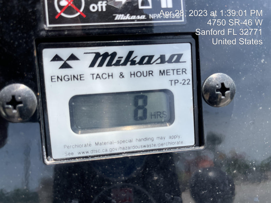 2023 Multiquip MVH158 Honda GX200, 17" Plate, Gas