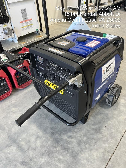 2024 Powerhouse POWERHOUSE7500I Powerhorse Inverter Generator, 7,500 Surge Watts, 6,500 Rated Watts, Electric Start, Gasoline, 6.6 Gal Capacity, Part # 74006