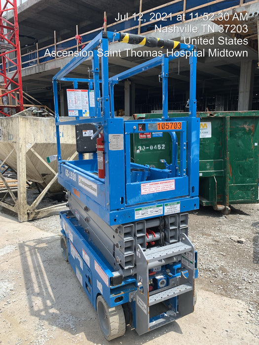 2020 Genie GS-1930 Solid Non Marking Tires, Beacon, Folding rails with half height swing gate