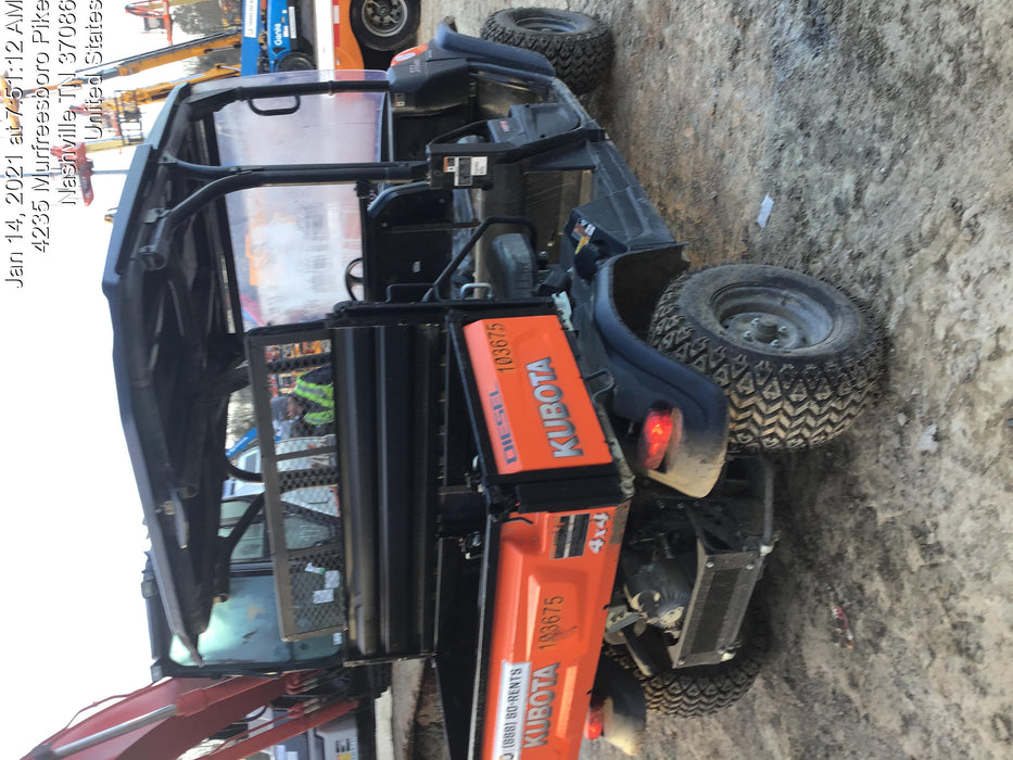 2020 Kubota RTV-X1140W-H 4WD utility cart -LED strobe -Windshield tempered glass -Plastic canopy -Wire harness kit -Backup alarm