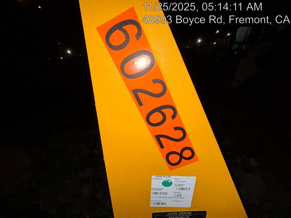 2025 JOHN DEERE 96" Loader Fork Carriage - John Deere