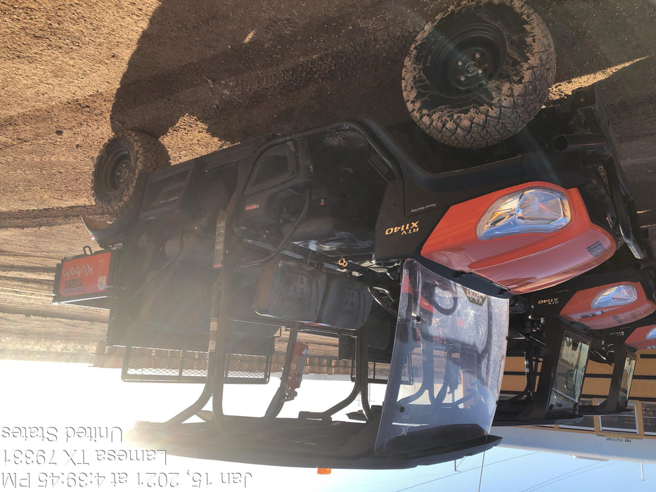 2020 Kubota RTV-X1140W-H Kubota RTVX1140WH 4wd Utility Cart, LED Strobe, Windshield Tempered Glass, Plastic Canopy, Wire Harness Kit, Backup Alarm