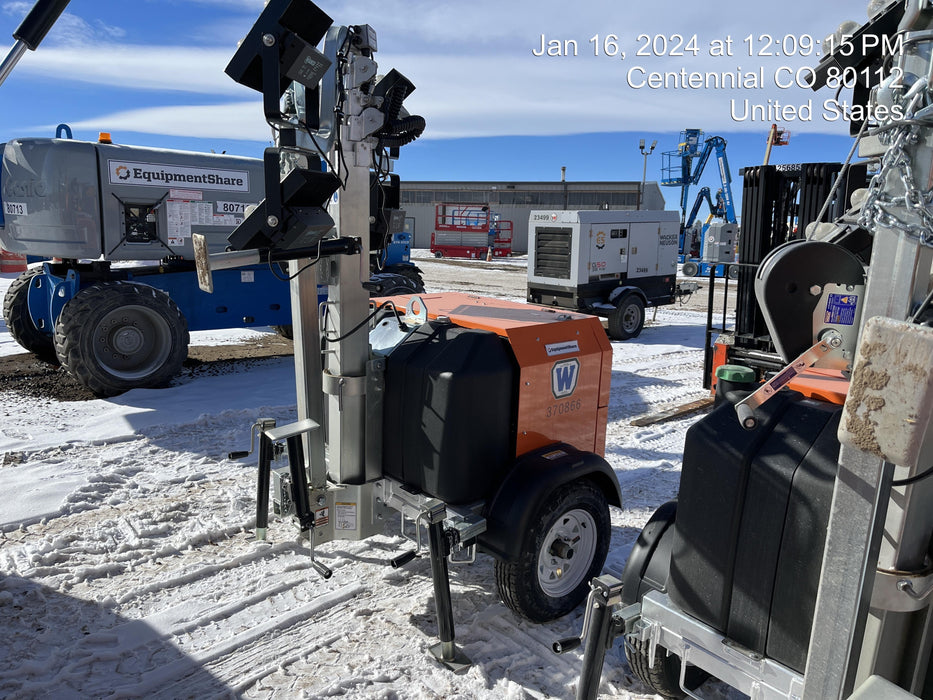 2023 Wanco WLTT-4MM4K Diesel, Deep Sea Controller, Shore Power Plug, Auto Start, (4) 350W LED Floodlights, 4kW Generator, 60 Gal Fuel Tank, 2" Ball, T3