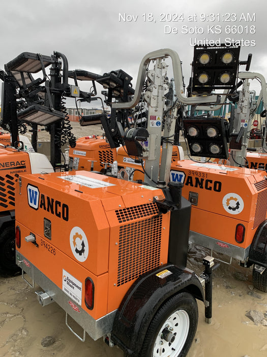 2024 Wanco WLTT-4MM4K Diesel, Deep Sea Controller, Shore Power Plug, Auto Start, (4) 350W LED Floodlights, 4kW Generator, 60 Gal Fuel Tank, 2" Ball, T3