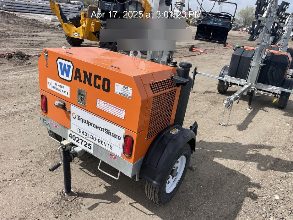 2024 Wanco WLTT-4MM4K Diesel, Deep Sea Controller, Shore Power Plug, Auto Start, (4) 350W LED Floodlights, 4kW Generator, 60 Gal Fuel Tank, 2" Ball, T3
