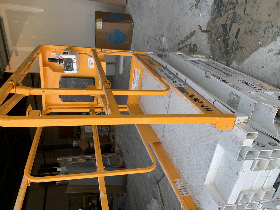 Custom Equipment HB-1430 Hy-Brid Scissor Lift
Platform capacity up to 670 lbs
Working height up to 20 ft
Weighs under 1,700 lbs
Non-marking wheels