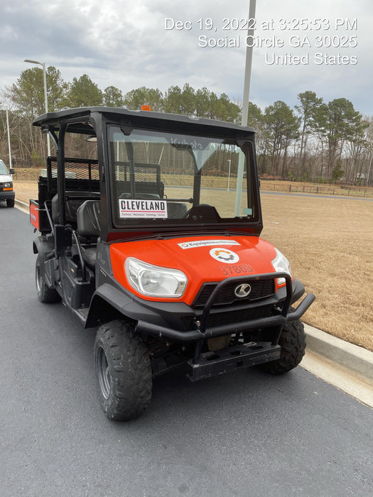 Kubota RTV-X1140W-H 4wd Utility Cart, LED Strobe, Windshield Tempered Glass, Plastic Canopy, Wire Harness Kit, Backup Alarm