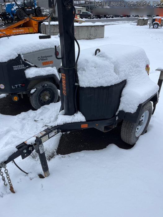 2021 Allmand NLV3GR (4) LED Light Fixture 350W, 23' Vertical Mast, 3kW Prime, Towable, Deep Sea L401, Leveling Jacks, Yanmar T4F 5.8hp