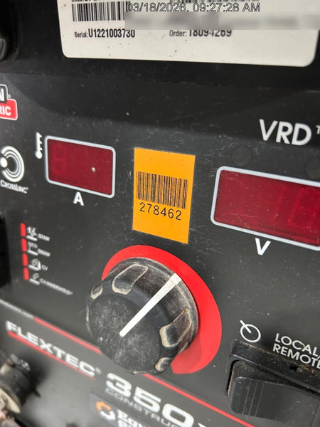 2022 LINCOLN ELECTRIC FLEXTEC 350X