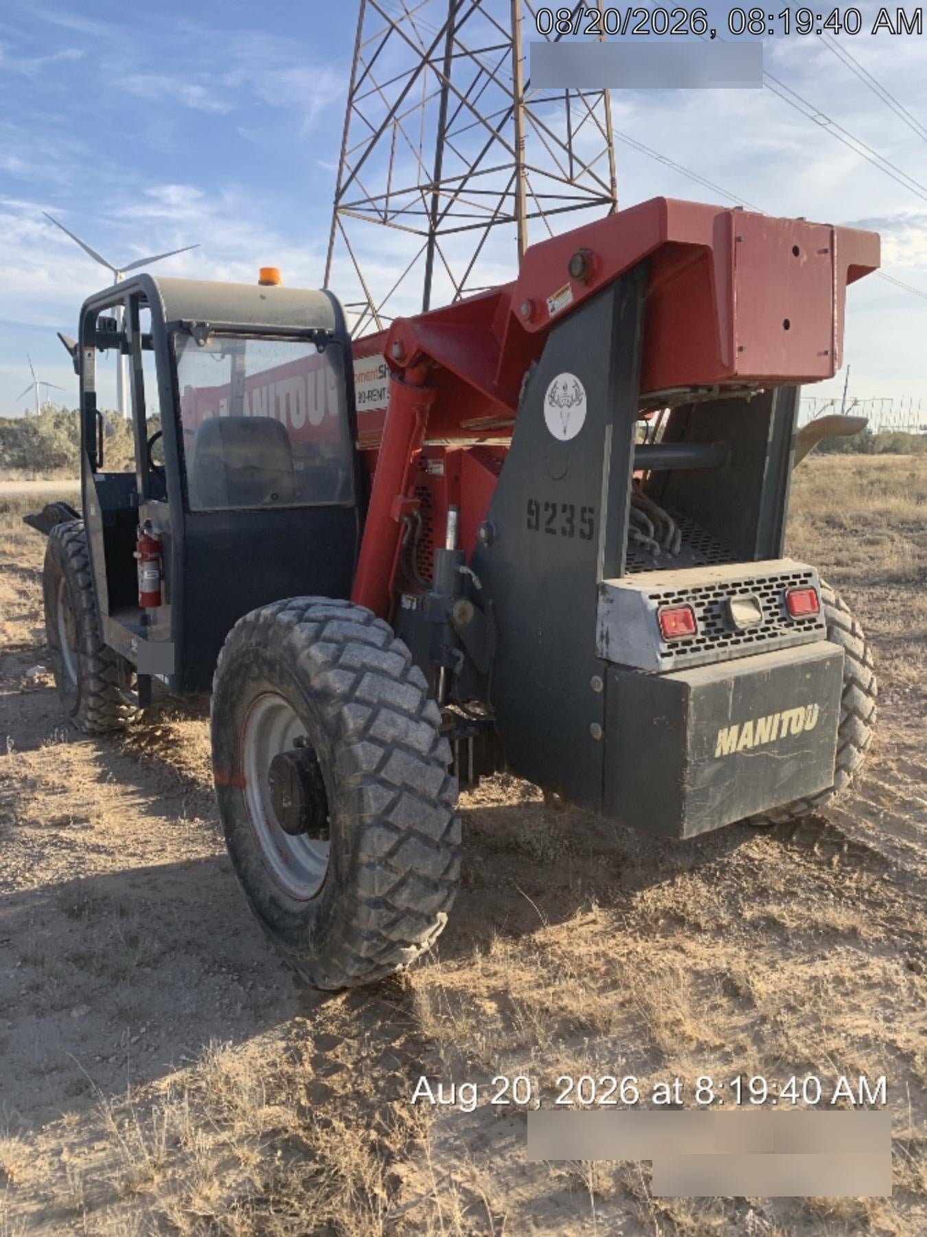2018 Manitou 12042 Manitou MTA 12042 w/Open ROPS, Work Lights/Strobe, Aux Hyd, Solid Tires, Lift Hook, 66" Carriage, 72" Forks, Outriggers