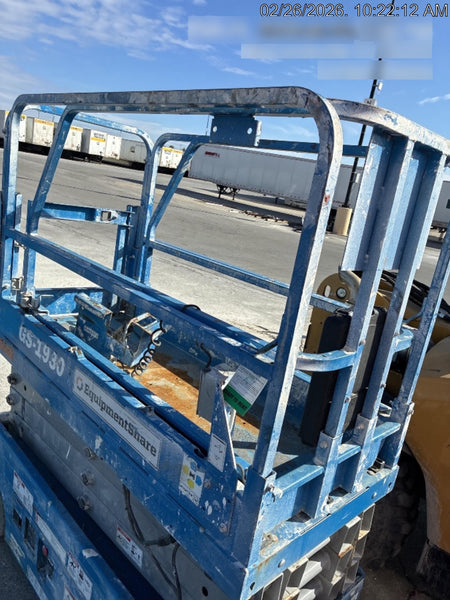 2020 Genie GS-1930 Solid Non Marking Tires, Beacon, Folding rails with half height swing gate