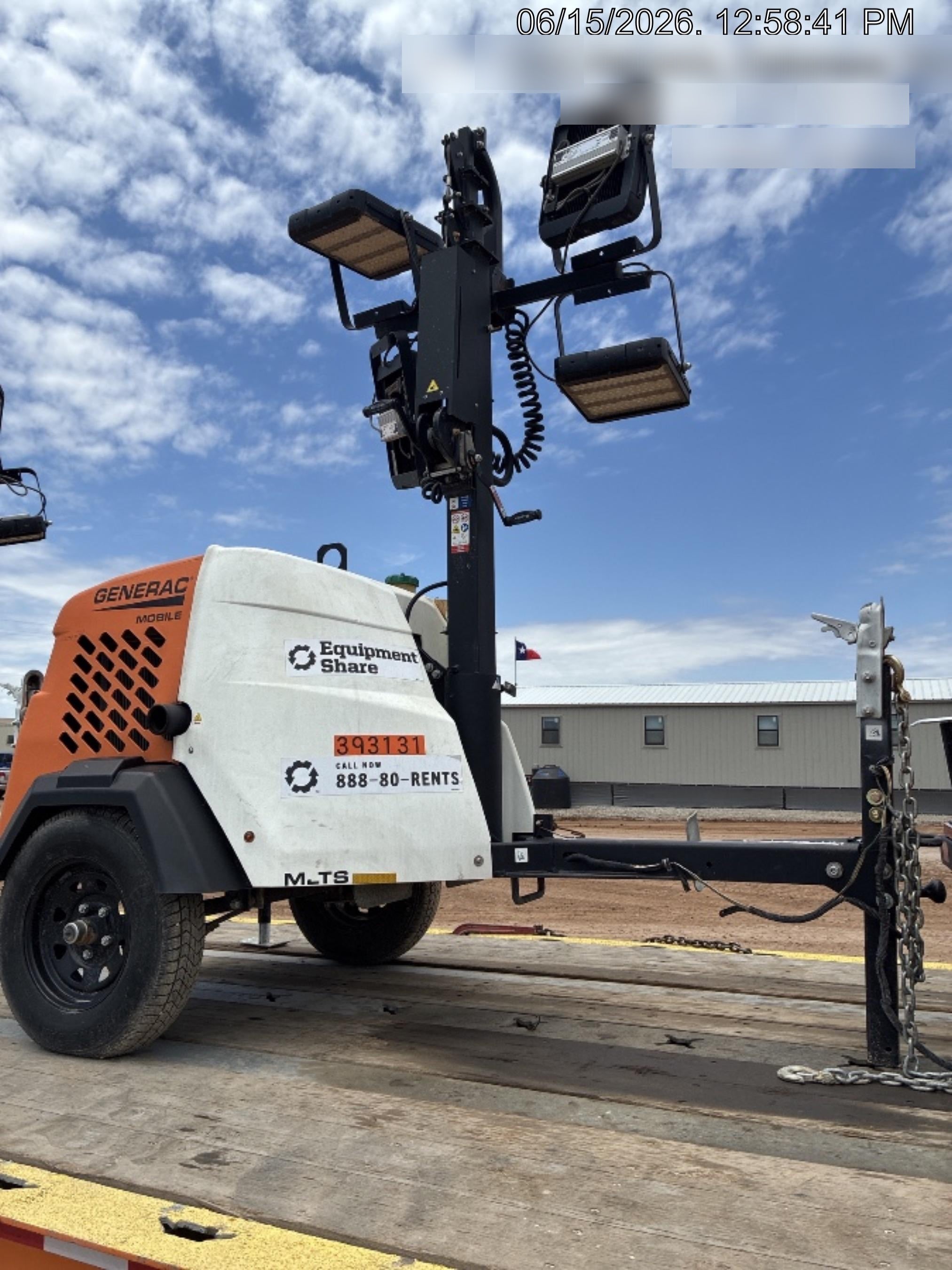 2024 Generac MLT2 Diesel, Flex Switch 120V Input, Powerzone Controller, 
(4) 320W LED Lights, 4kW Generator, 39.9 Gal Fuel Tank, 2" Ball, T3