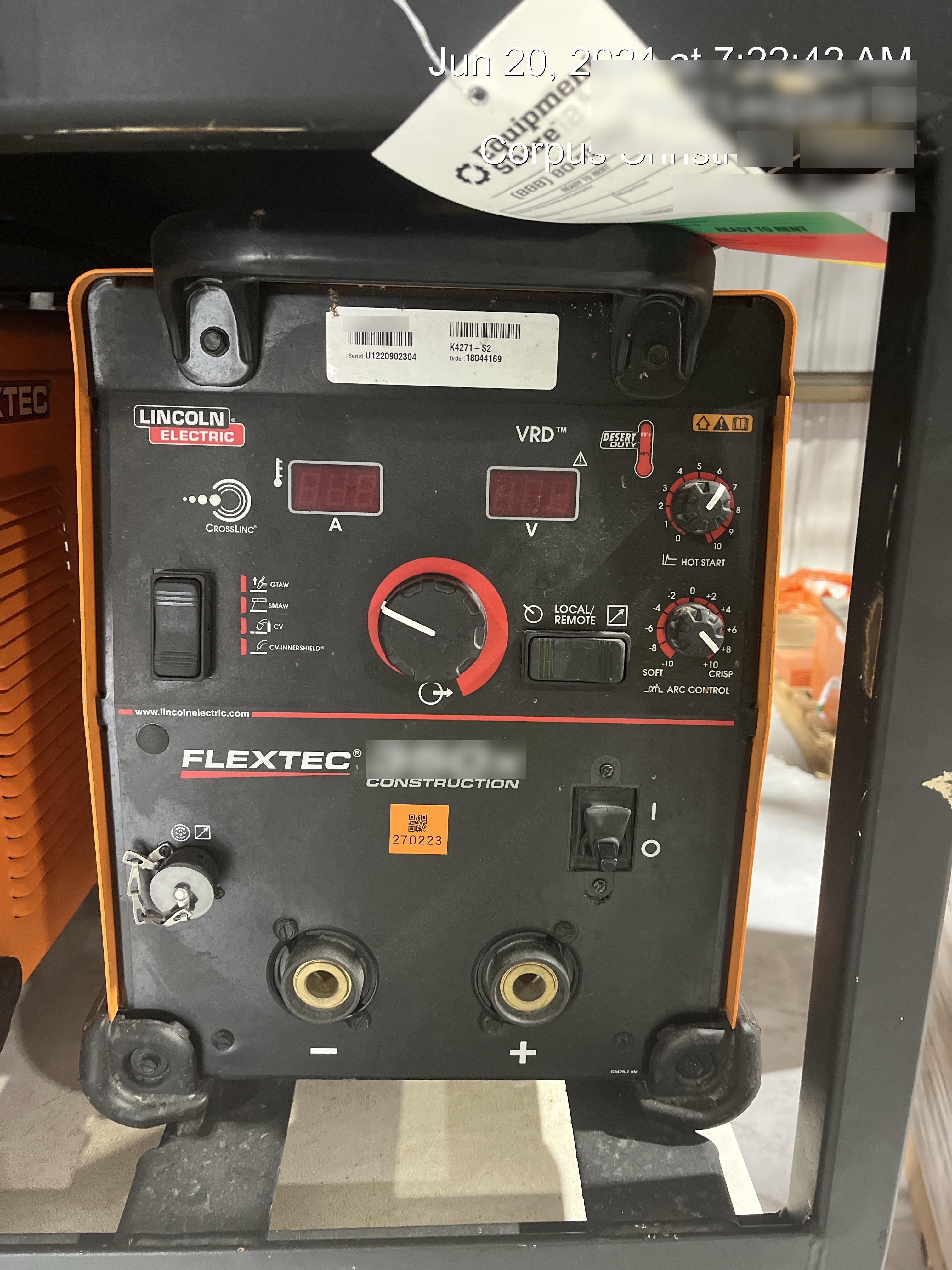 2022 LINCOLN ELECTRIC FLEXTEC 350X