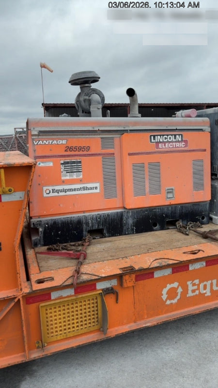 2022 Lincoln Electric Vantage 549X Crosslink Technology, Trailer Mounted, ES Decals, T3