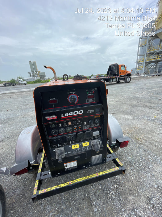 2022 Lincoln Electric LE400 Kubota V1505, Trlr, Cable Rack, Light Kit, ES Decals, T3