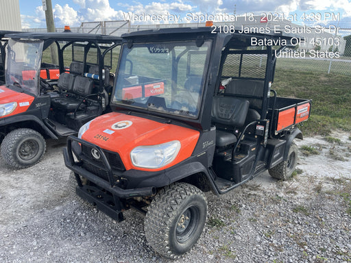 2019 Kubota RTV-X1140W-H 4wd Utility Cart, LED Strobe, Windshield Tempered Glass, Pastic Canopy, Wire Harness Kit, Backup Alarm