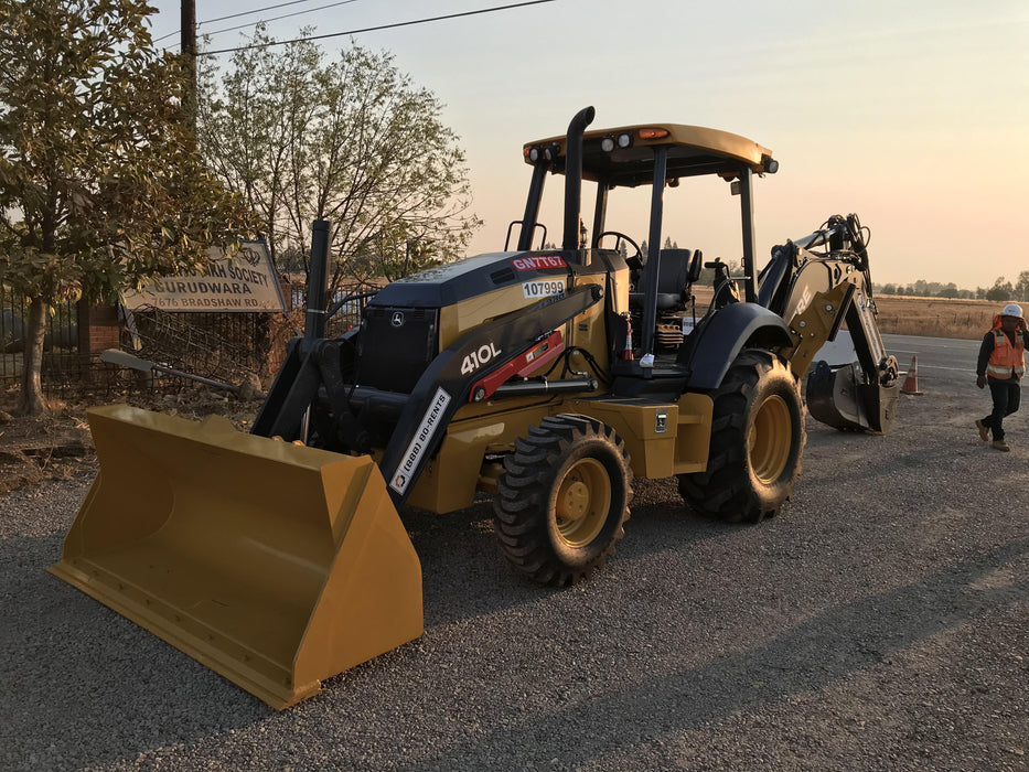 2020 John Deere 410L - Extendable Stick Canopy, 4WD, Extendable Stick, Pilot Controls, 2 Way Hydraulics, TAG Manual QC
