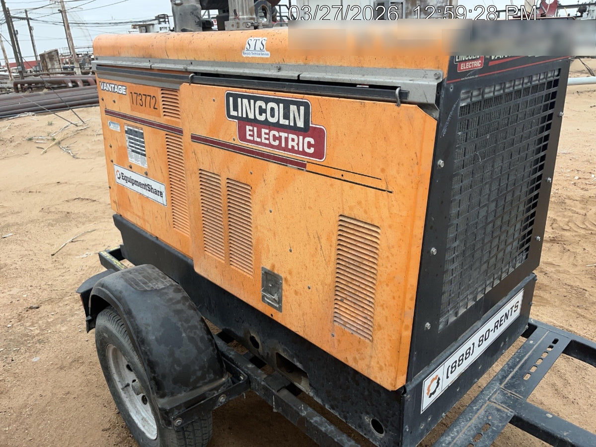 2021 Lincoln Electric Vantage 549X Ready Pak 3, ORANGE (includes trailer, cable rack, fender light kit)
