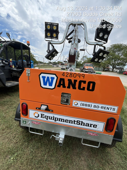 2024 Wanco WLTT-4MM4K Diesel, Deep Sea Controller, Shore Power Plug, Auto Start, (4) 350W LED Floodlights, 4kW Generator, 60 Gal Fuel Tank, 2" Ball, T3