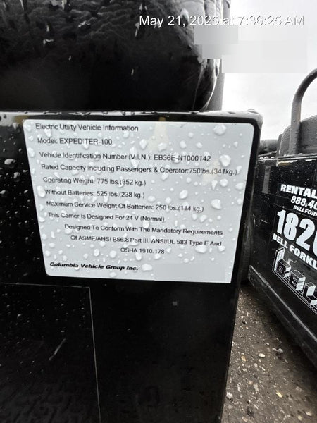 2021 Expeditor Expeditor 3 wheel Expeditor, Steering Wheel, Solid Non marketing tires, Ball Hitch, Front bumper, Painted Black