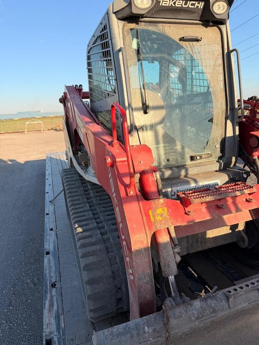 2018 Takeuchi TL12V2C Takeuchi TL12V2C Cab Skid Steer Track Loader, 80" HD dirt bucket with 9 teeth