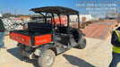 2021 Kubota RTV-X1140W-H Plastic Canopy, Windshield Acrylic Clear, LED Strobe Light, Wire Harness Kit, Back up Alarm