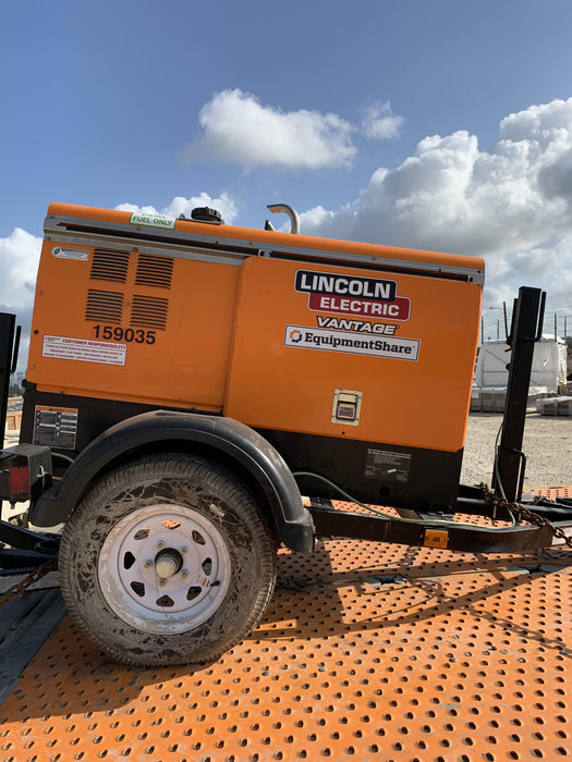 2021 Lincoln Electric Vantage 322 Vantage 322 Ready Pak 3 w/ Decals, ORANGE (includes trailer, cable rack, fender light kit) NO Telematics