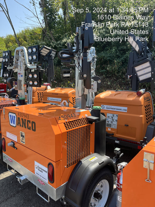 2024 Wanco WLTT-4MM4K Diesel, Deep Sea Controller, Shore Power Plug, Auto Start, (4) 350W LED Floodlights, 4kW Generator, 60 Gal Fuel Tank, 2" Ball, T3