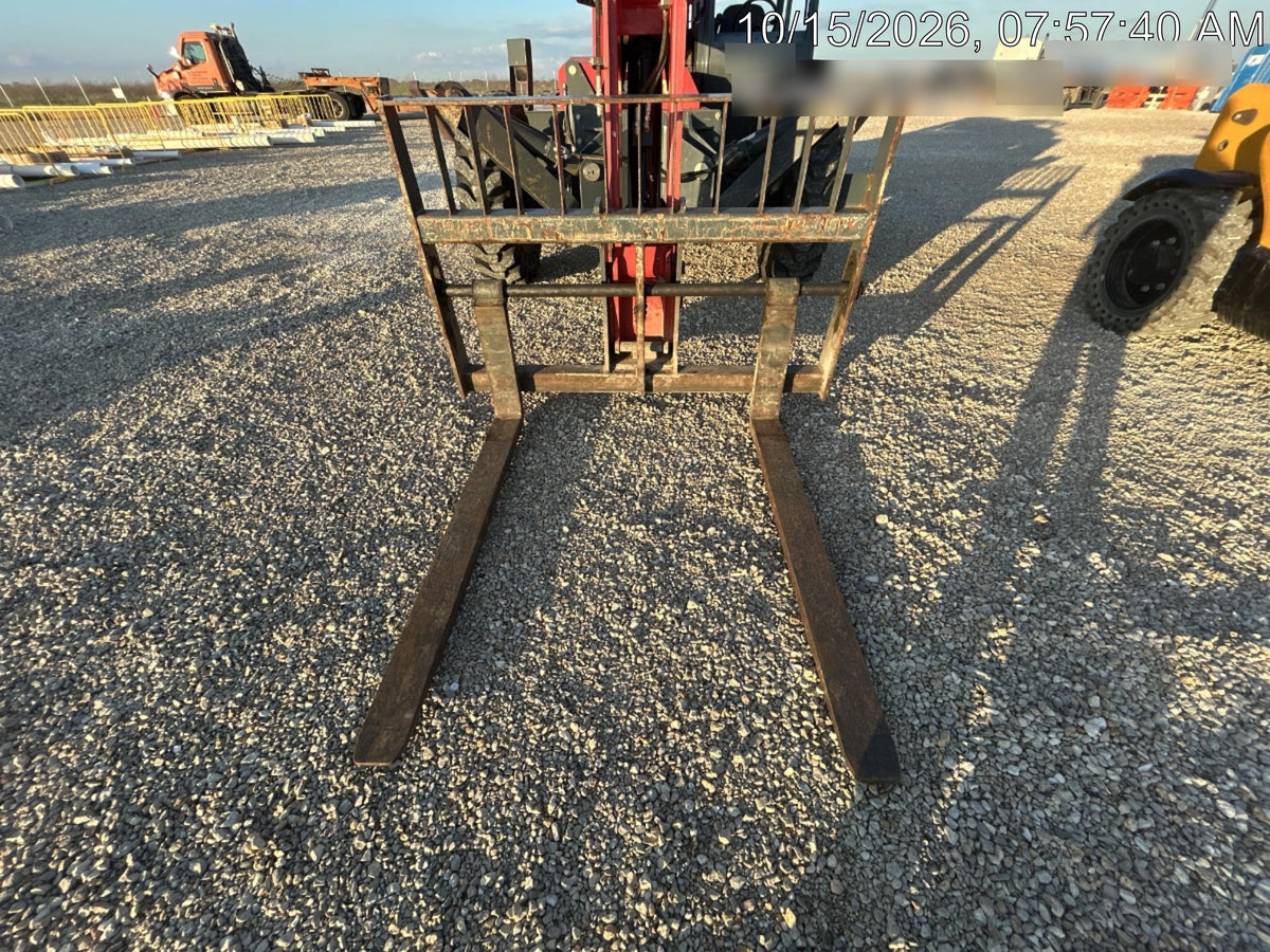 2018 Manitou MTA10055 Manitou MTA 10055 w/Cab/Heat/AC, Work Lights/Strobe, Aux Hyd, Solid Tires, Lift Hook, 66" Carriage, 60" Forks
