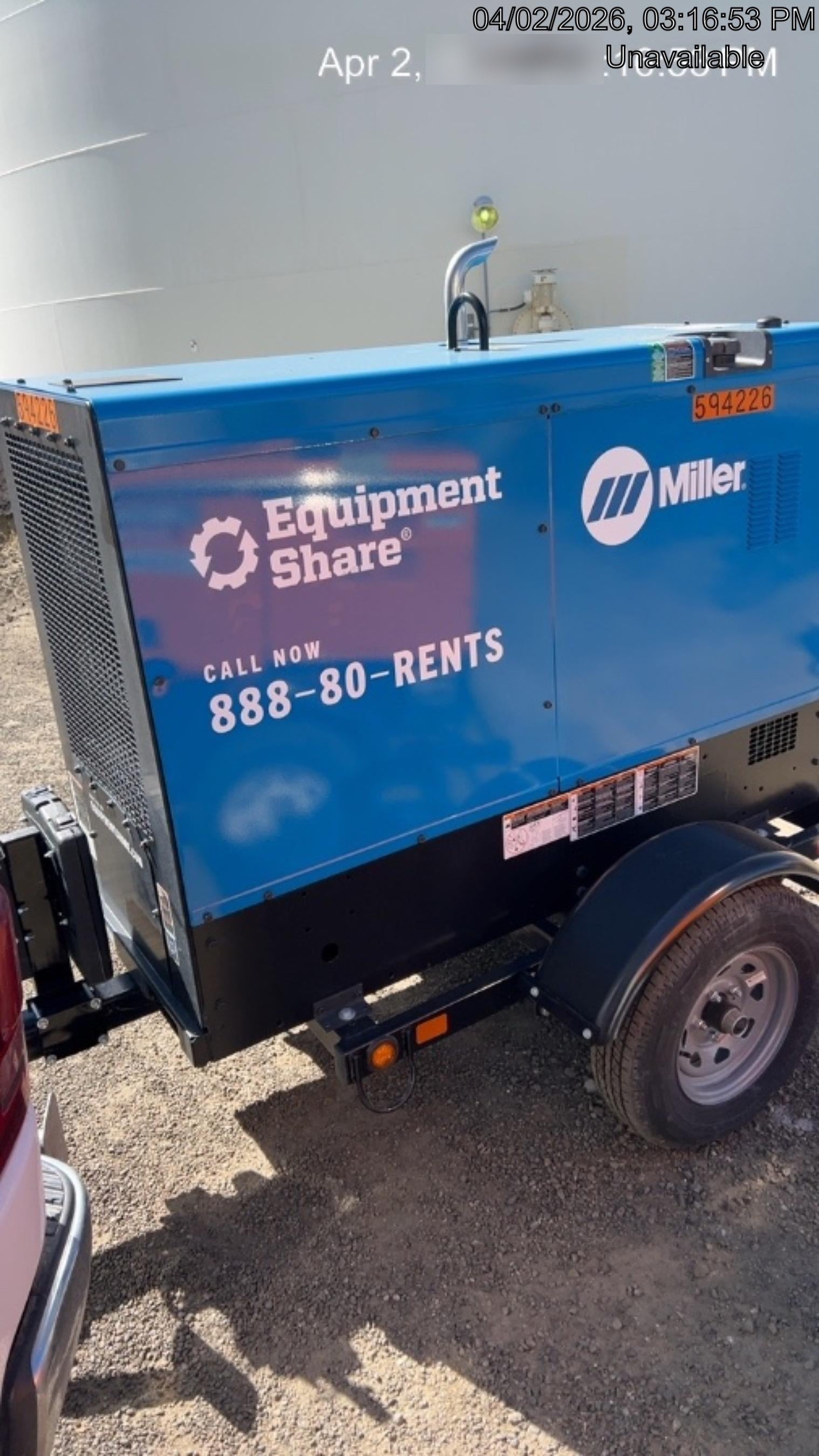 2025 MILLER ELECTRIC BIG BLUE 500