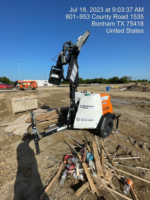 2023 Generac MLT2 Diesel, Flex Switch 120V Input, Powerzone Controller, (4) 320W LED Lights, 4kW Generator, 39.9 Gal Fuel Tank, 2" Ball, T3