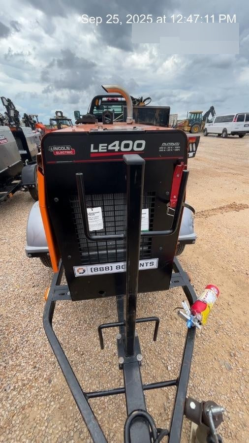2022 Lincoln Electric LE400 Kubota V1505, Trlr, Cable Rack, Light Kit, ES Decals, T3