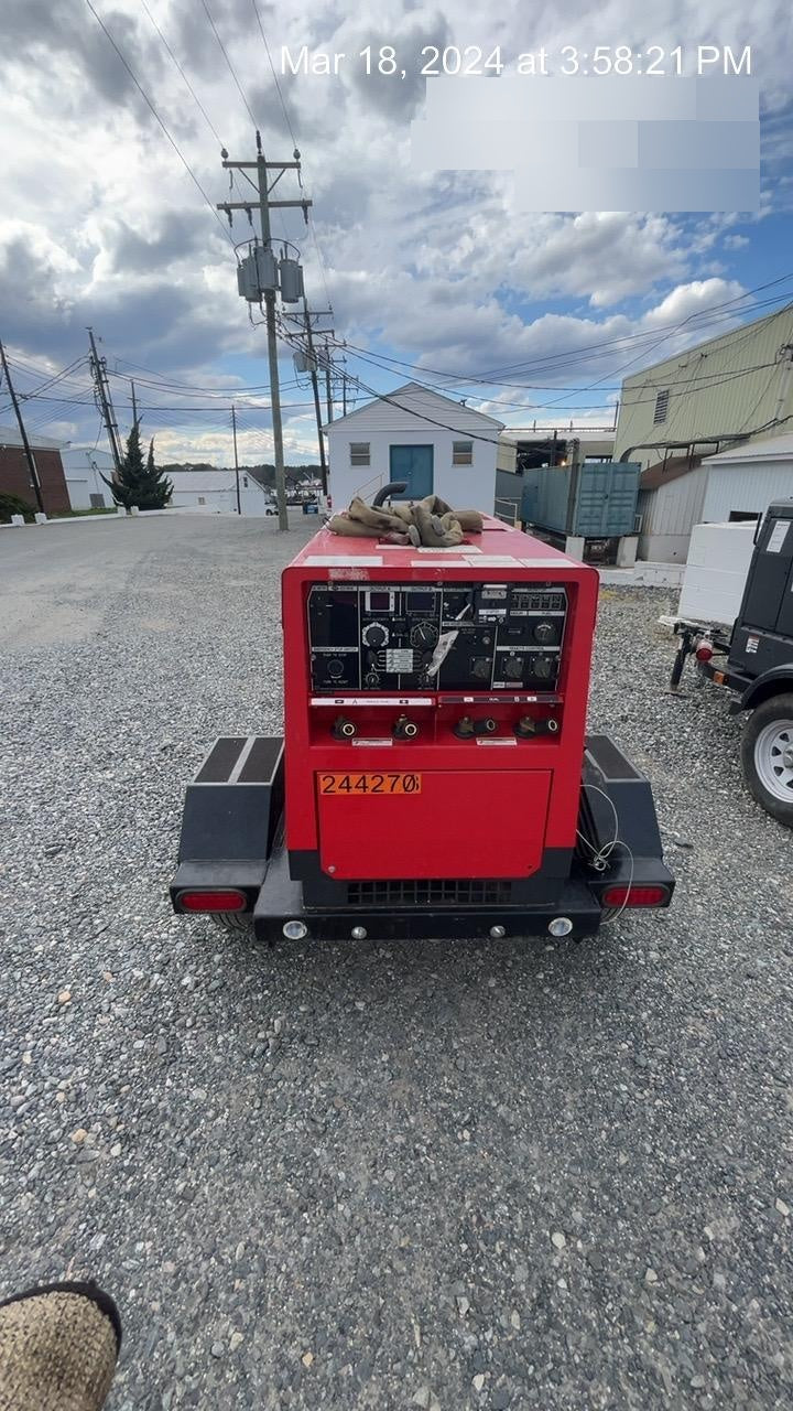 2022 Shindaiwa DGW400MDL Kubota D902 Engine, 23 HP, Dual Op Welder, Wire, Arc, Droop Stick, Tig, and CC Stick Functionality, Simulphase, 3 Phase and 1 Phase Gen Output, Single Axle NB Trlr, Slr Trckl Chrg 12V 12W, Fire Ext