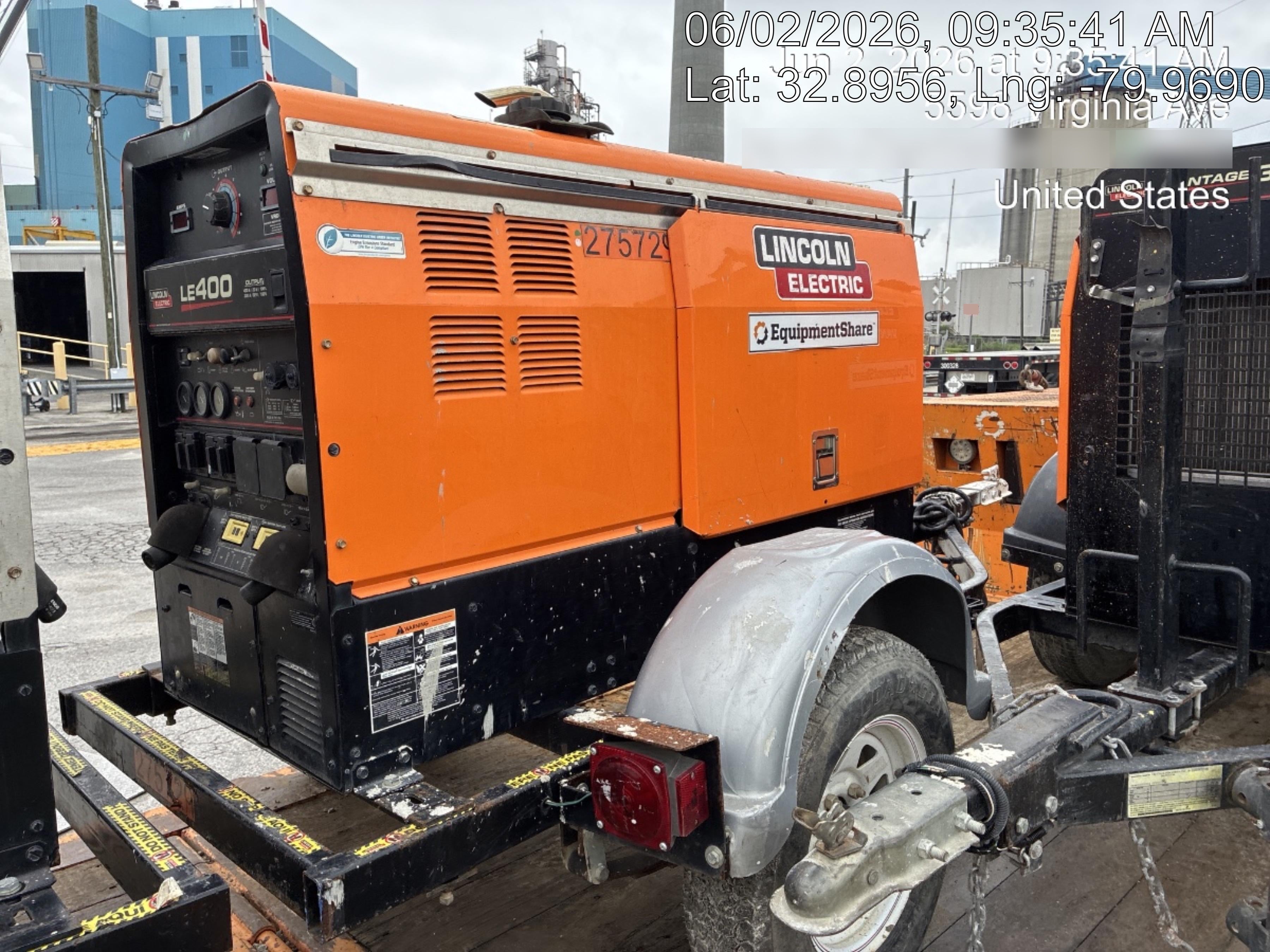 2022 Lincoln Electric LE400 Kubota V1505, Trlr, Cable Rack, Light Kit, ES Decals, T3