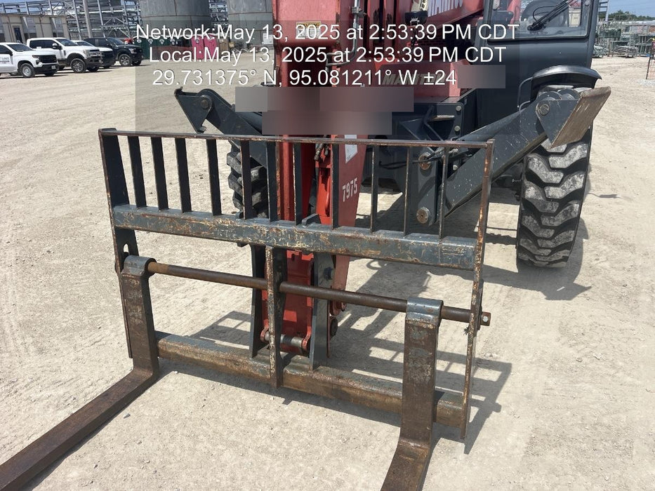 2018 Manitou MTA10055 Manitou MTA 10055 w/Cab/Heat/AC, Work Lights/Strobe, Aux Hyd, Solid Tires, Lift Hook, 66" Carriage, 60" Forks