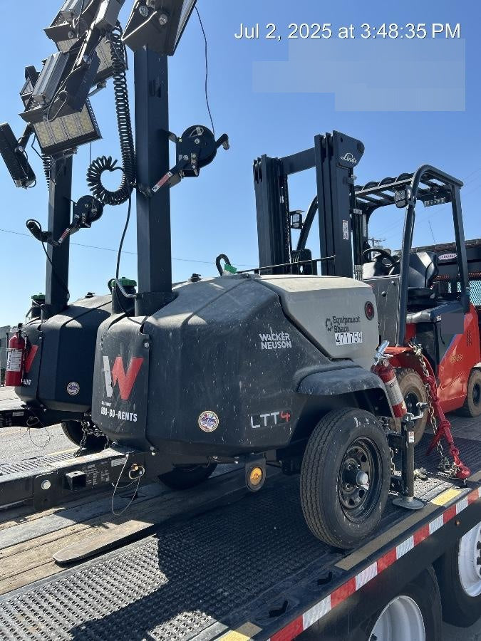 2024 Wacker Neuson LTT4 Diesel, Kohler KDW702, Deep Sea Controller, Auto Start, LED 320W, Bypass Outlet, T3