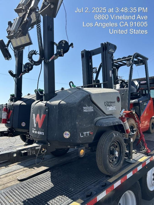 2024 Wacker Neuson LTT4 Diesel, Kohler KDW702, Deep Sea Controller, Auto Start, LED 320W, Bypass Outlet, T3