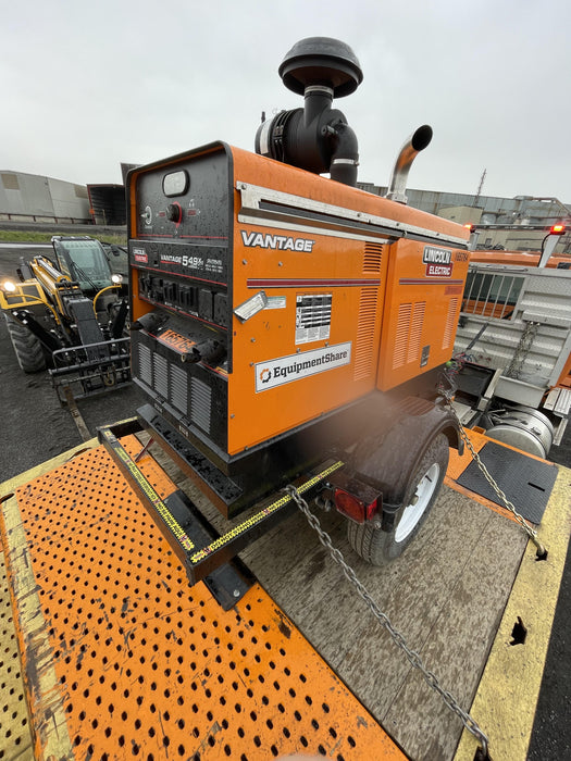 2021 Lincoln Electric Vantage 549X Ready Pak 3, ORANGE (includes trailer, cable rack, fender light kit)