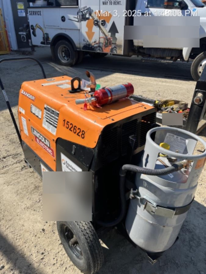 2021 Lincoln Electric Ranger 305 LPG LPG One-Pak (includes undercarriage, tank holder & tank strap) ORANGE