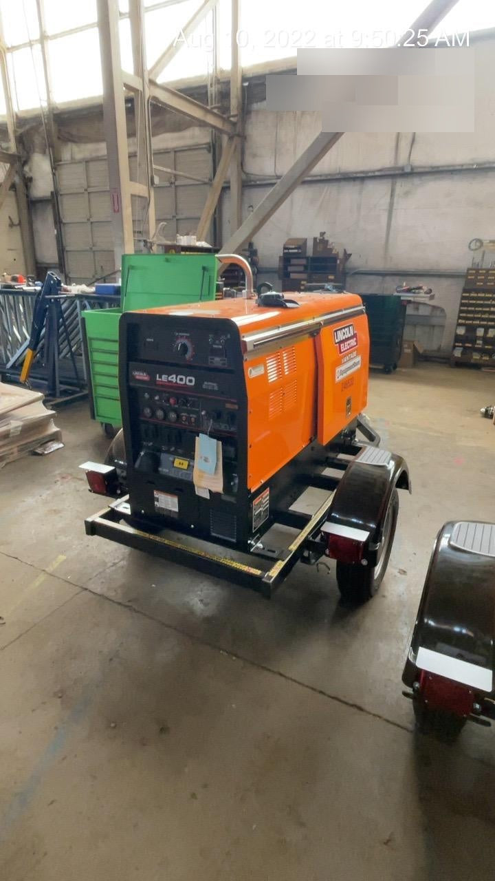 2022 Lincoln Electric LE400 Kubota V1505, Trlr, Cable Rack, Light Kit, ES Decals, T3